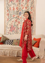 Red Kurta Set for Girl