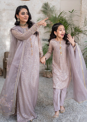 Lavender Kurta Set for Women