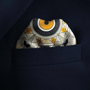 White Pocket Square for Men