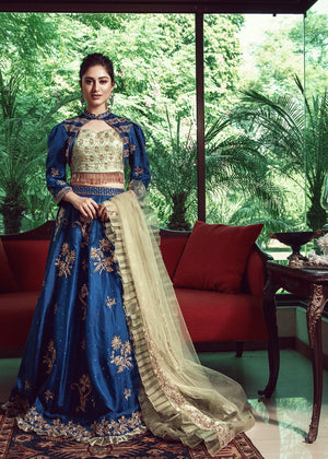 Royal blue Lehenga for Women