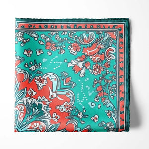 Teal Pocket Square for Men