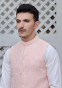 Baby pink Waistcoat for Men