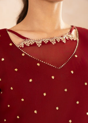 Maroon Gharara for Women