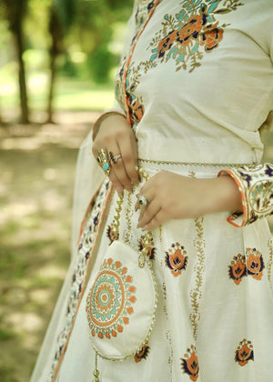 Off-white Lehenga for Women