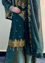 Bottle green Kurta Set for Women