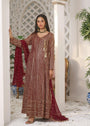 Maroon Angrakha for Women