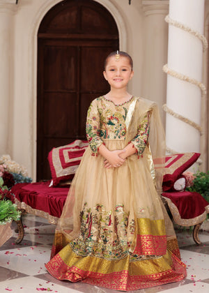 Wheat Lehenga for Girl