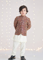 Maroon Prince Coat for Boy
