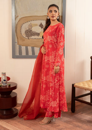 Coral pink Kurta Set for Women