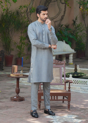 Grey Kurta Set for Men