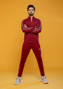 Cherry red Tracksuit for Men