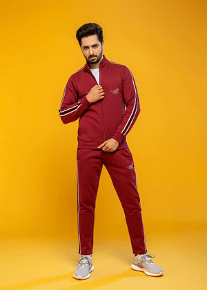 Cherry red Tracksuit for Men