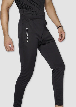 Jet black Trousers for Men