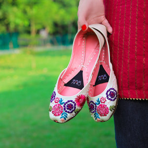 White Khussa for Women