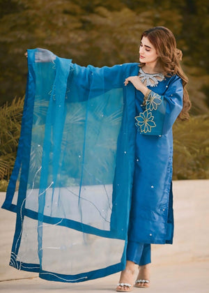 Teal Kurta Set for Women