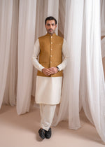 Camel brown Waistcoat for Men