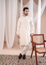 Cream Shalwar Kameez for Men