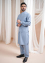 Powder blue Waistcoat for Men