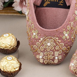 Baby pink Khussa for Women