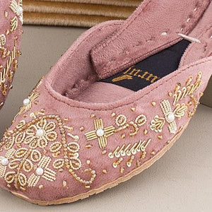 Baby pink Khussa for Women