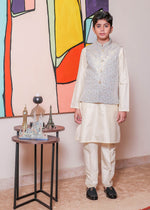 Ice blue Waistcoat for Boy