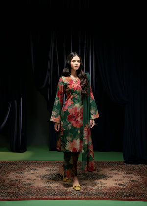 Green Kurta Set for Women