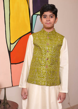 Green Waistcoat for Boy