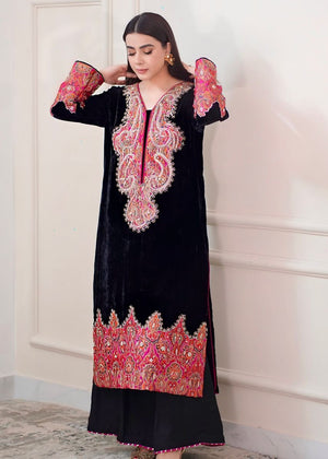 Black Kurta Set for Women