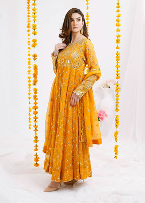 Pumpkin orange Pishwas for Women