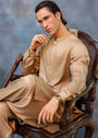 Beige Shalwar Kameez for Men