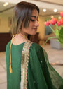 Bottle green Kurta Set for Women