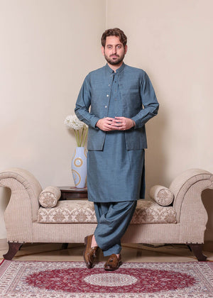 Blue Waistcoat for Men