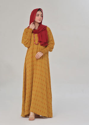 Yellow Abaya for Women
