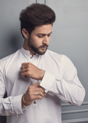 Off-white Kurta Set for Men