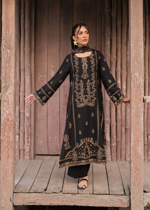 Black Kurta Set for Women