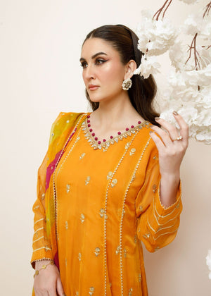 Orange Anarkali for Women