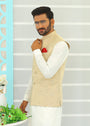 Beige Waistcoat for Men