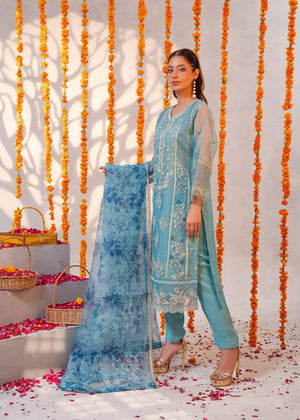 Powder blue Kurta Set for Women