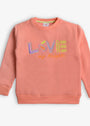 Coral pink Sweatshirt for Girl