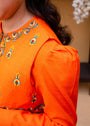 Orange Kurta Set for Girl
