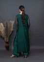 Bottle green Kurta Set for Women