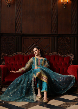 Teal Kurta Set for Women