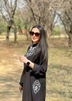 Black Kurta Set for Women