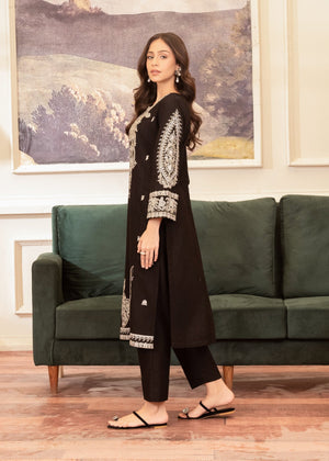 Black Kurta Set for Women