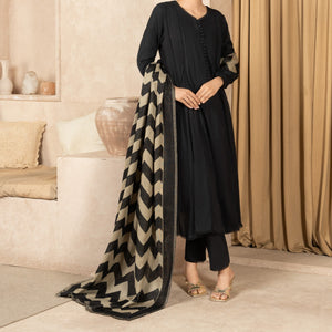 Charcoal black Shawl for Women