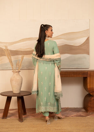 Pistachio green Kurta Set for Women