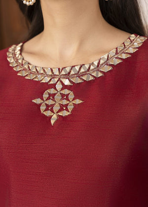 Maroon Kurta Set for Women
