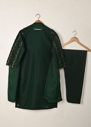 Bottle green Kurta Set for Women
