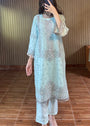 Ice blue Kurta Set for Women