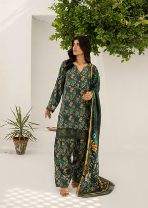 Dark green Unstitched for Women